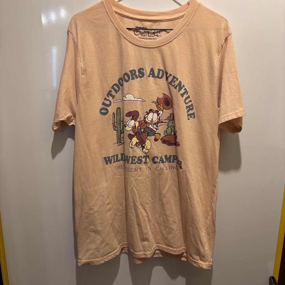 Garfield And Odie Size Large‎ Pit To Pit 19" Length 27" Outdoor Camping Hiking